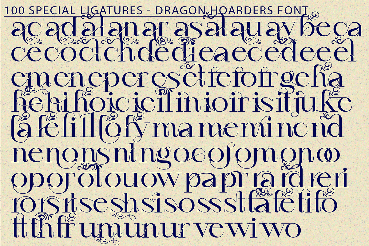Dragon Hoarders Font, a Serif Font by 177Studio (Photo 8 of 8)