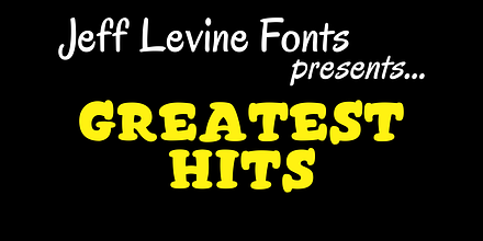 Greatest Hits JNL, a Slab Serif Font by Jeff Levine Fonts