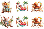 Quirky Retirement Clipart, a Seasonal Illustration by Designking (Thumbnail 5 of 5)