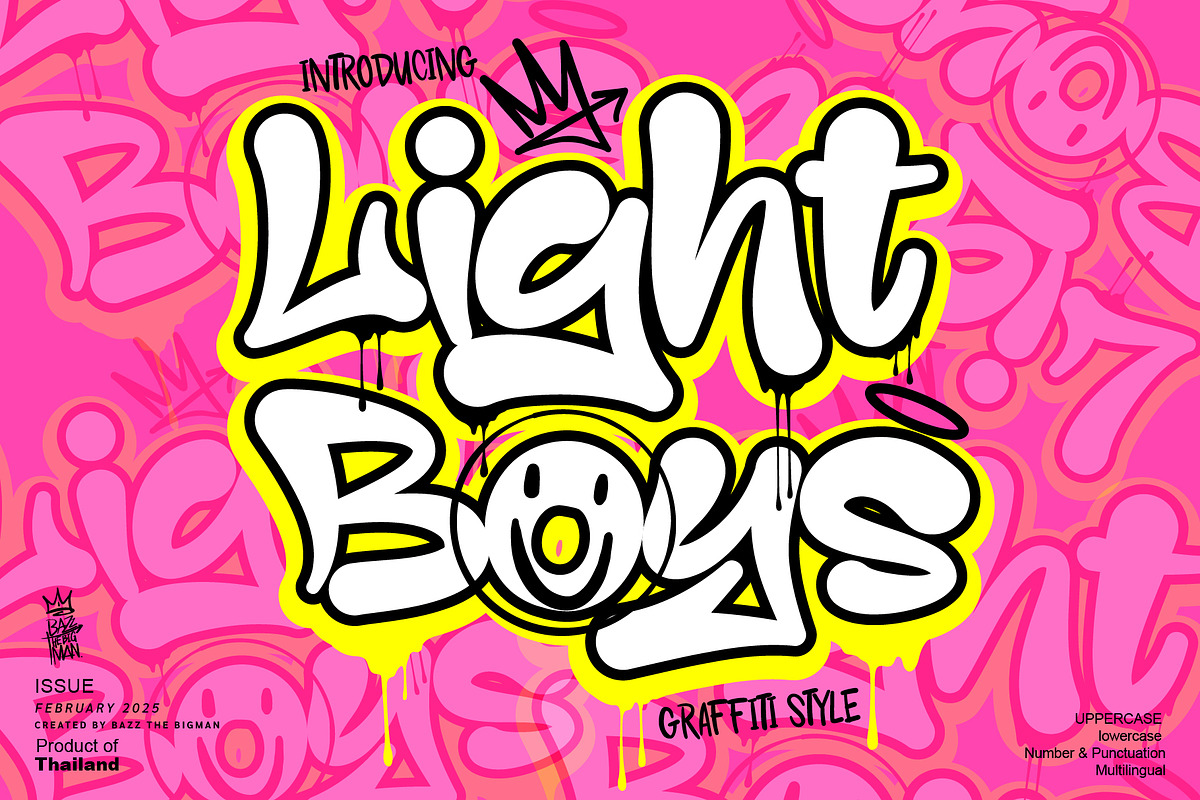 Light Boys, a Handwritten Font by BBtypeStudios (Photo 1 of 7)