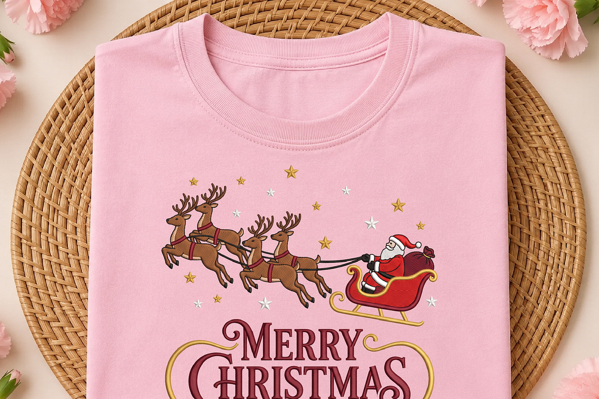 Merry Christmas Santa Reindeer PNG, an Object Illustration by DreamCafeArt (Photo 2 of 6)