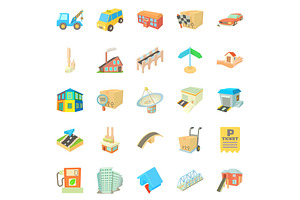 Urban Elements Icons Set