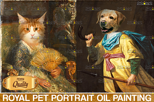 Royal Pet Portrait, Photo Overlay