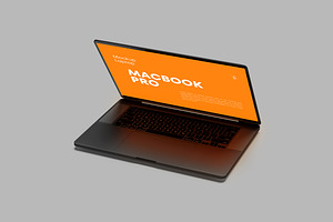Laptop Mockup, a Wearable Device Mockup by Pikachudesign