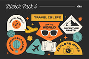 Travel Stickers Bundle, an Object Graphic by TSRY (Thumbnail 4 of 5)