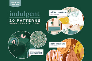 Indulgent: Abstract Collage Patterns