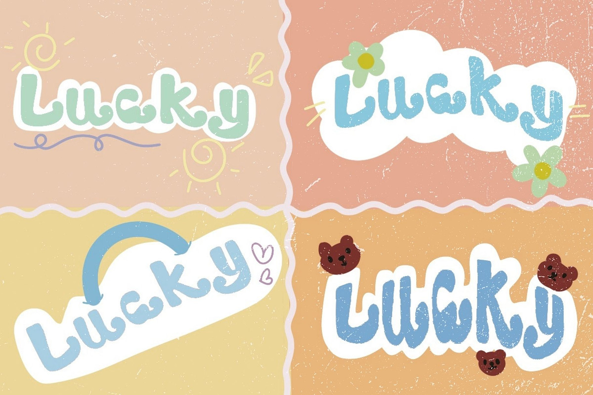Happy shield font, a Handwritten Font by JJuta (Photo 4 of 5)