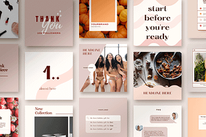 Feminine Instagram Templates