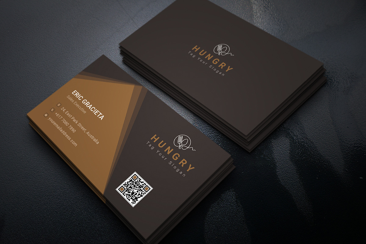 Restaurant Business Card, a Business Card Template by graphicsunday (Photo 1 of 3)