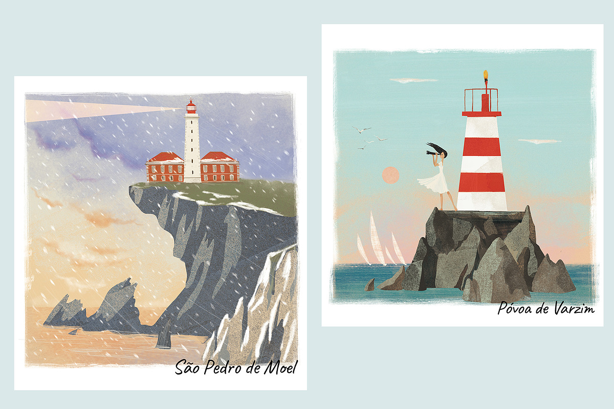 Portuguese city lighthouses., an Object Illustration by Dashnpro (Photo 6 of 6)