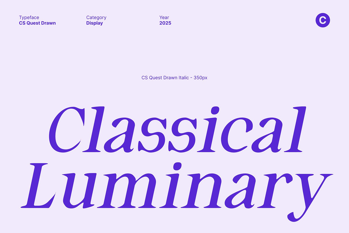 CS Quest Drawn, a Serif Font by Craft Supply Co. (Photo 3 of 8)