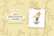 Bloom Season Summer Floral Clipart, a Decorative Illustration by Olia (Thumbnail 3 of 12)