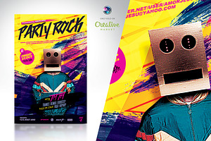 Party Rock Flyer Template