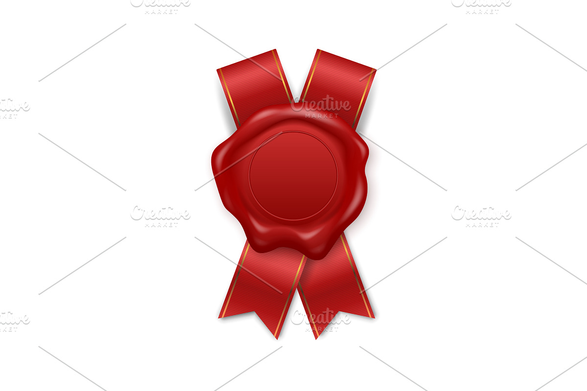 Wax Seal. Vector Set., an Object Graphic by Gomolach (Photo 11 of 11)