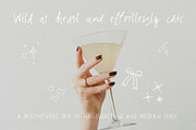 Sunday Champagne. Whimsical Font Duo, a Script Font by PaperJamLab (Thumbnail 5 of 13)