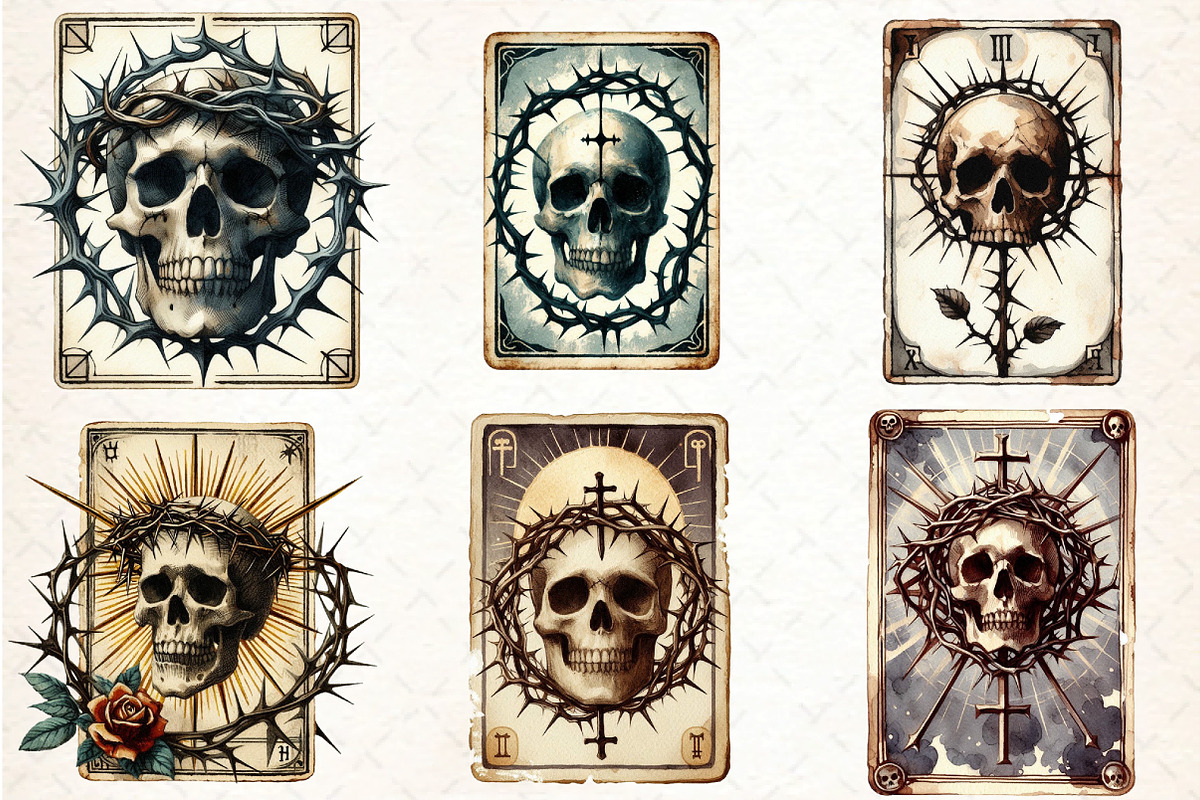 Halloween Vintage Tarot Card, an Illustration by DreamCafeArt (Photo 4 of 5)