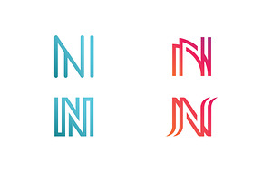 Letter N logo template elements, a Graphic by T.Vooka