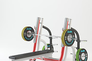 gym equipment set, a Furniture 3D Model by 3Dpapa (Thumbnail 1 of 5)