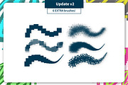 Outline PIXEL Brush set, a Brush Add-On by Magnatype (Thumbnail 4 of 5)