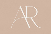 AR monogram, a Branding & Logo Template by LINKED LETTERS STUDIO (Thumbnail 1 of 2)