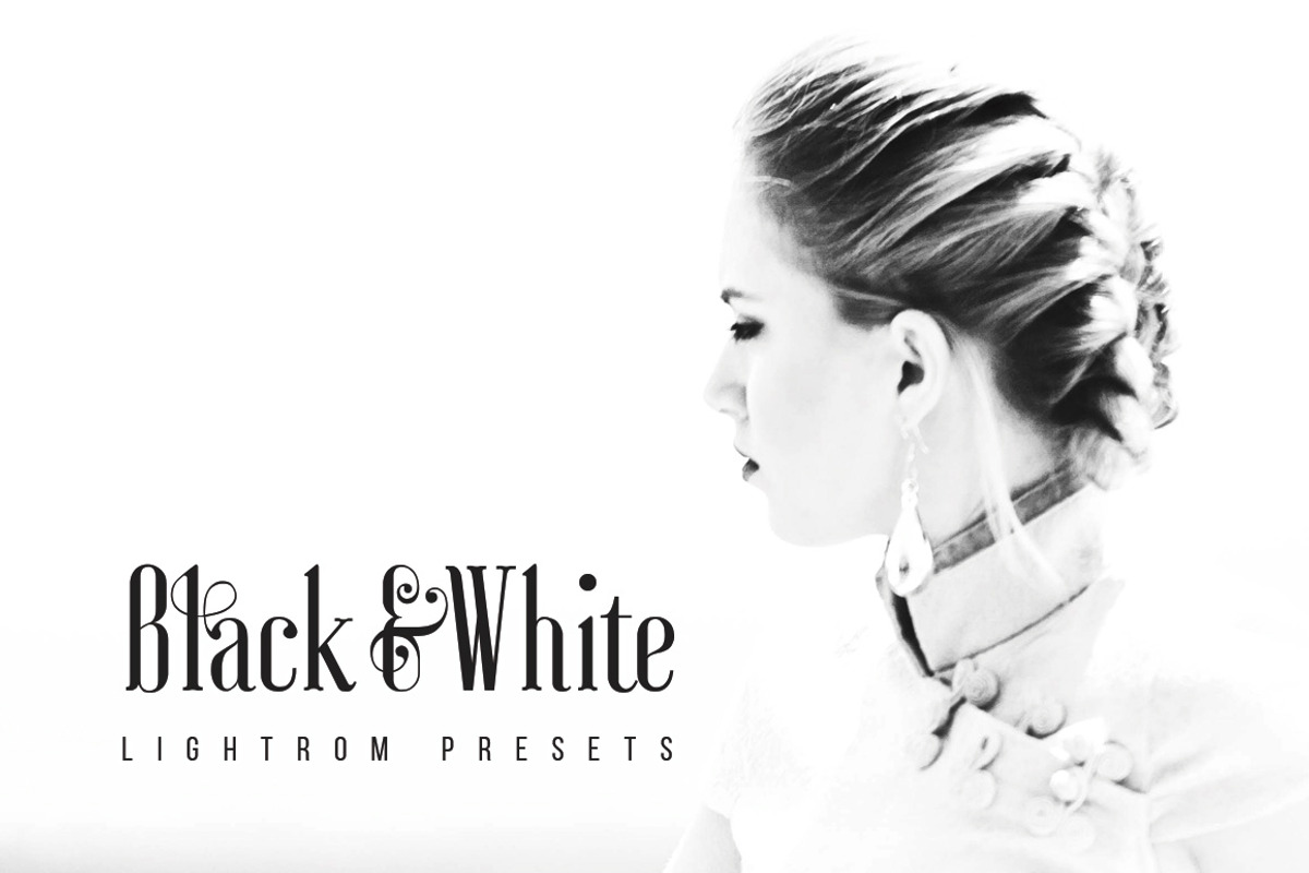 Black & White Lightroom Presets, an Action Add-On by N A N D U Z D E S I G N (Photo 1 of 11)