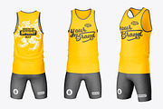 Mens Sprint Kit Mockup, a Product Mockup by OneVectorStock (Thumbnail 1 of 3)