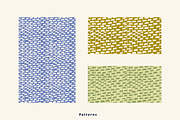 Stripes Leaves, a Pattern Graphic by AnnaEshka (Thumbnail 2 of 2)