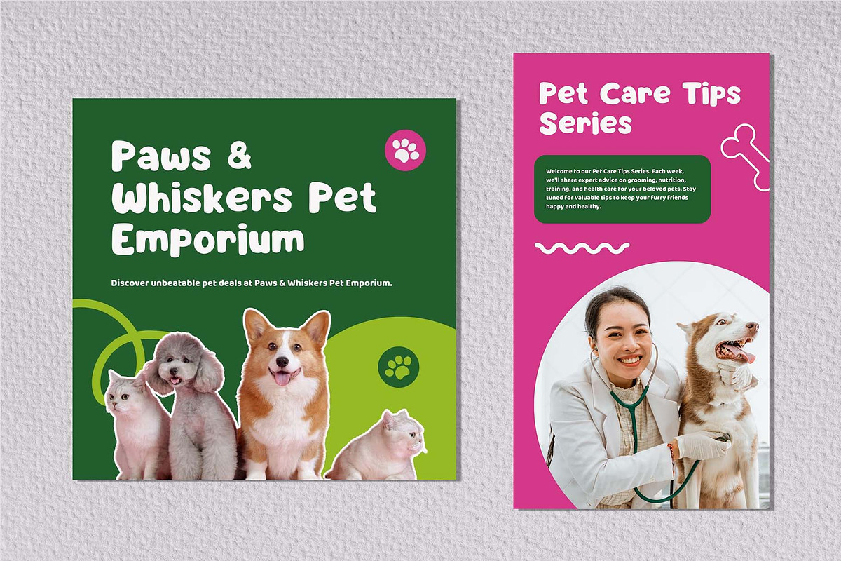 Mocca - Pet Shop Social Media Kit, a Social Media Template by Invisual Studio (Photo 2 of 7)