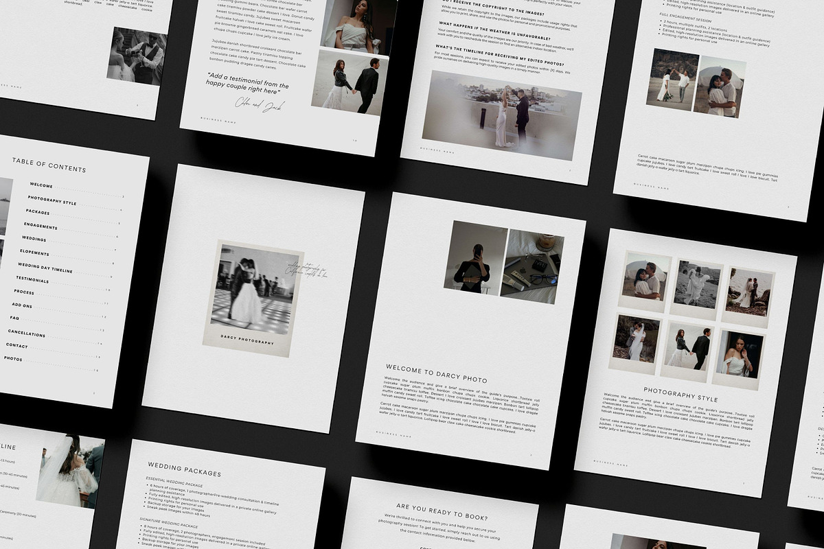 Photographer Pricing Guide Template, a Marketing Template by Blush Created (Photo 1 of 19)