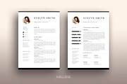Resume / CV template - Evelyn, a Resume Template by Mellene Templates (Thumbnail 1 of 3)