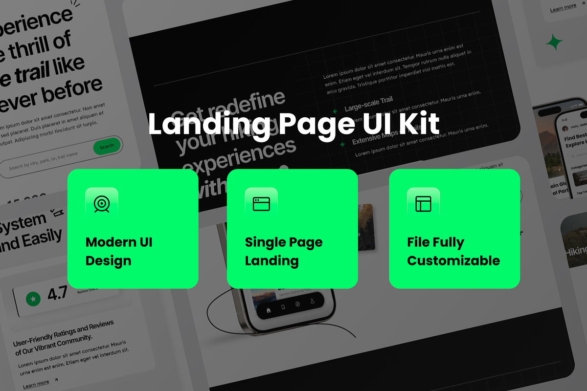 Nature Hiking Guide Landing Page, a Landing Page Template by SquidPixey (Photo 3 of 5)