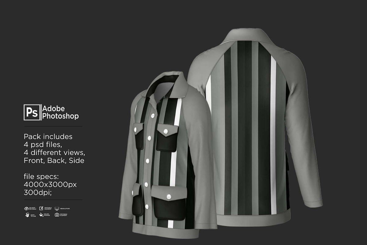 Shirt Suit Formal Mockup, a Shirt Mockup by Nanggroe Scripting (Photo 4 of 9)