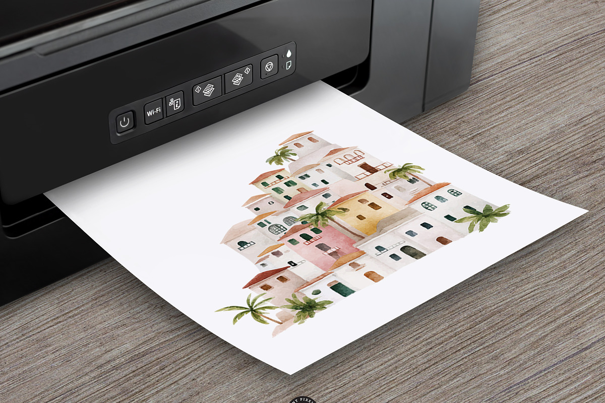 Amalfi Coast Clipart Set, a Person Illustration by PaintPixelCo (Photo 15 of 15)