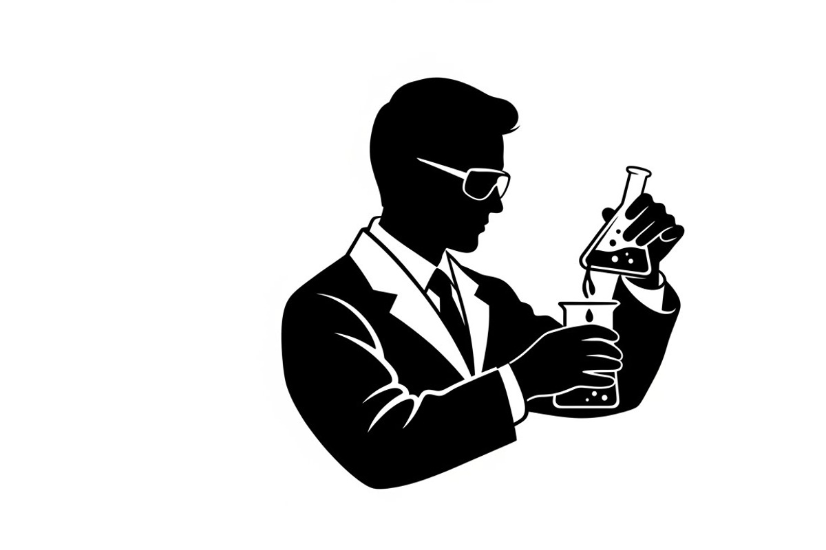 This Scientist Lab Silhouettes, an Illustration by Amazin_art (Photo 21 of 22)