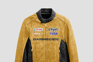 MOCKUP RACING JACKET LEATHER VINTAGE