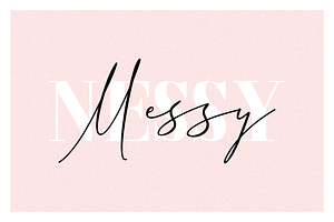 Messy Nessy - Font Duo, a Script Font by RedyStudio