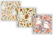 Whimsical Ghost Botanical Pattern, a Pattern Graphic by FloridPrintables (Thumbnail 5 of 9)