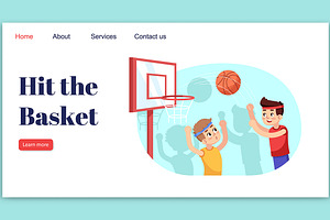 Hit The Basket Landing Page Template