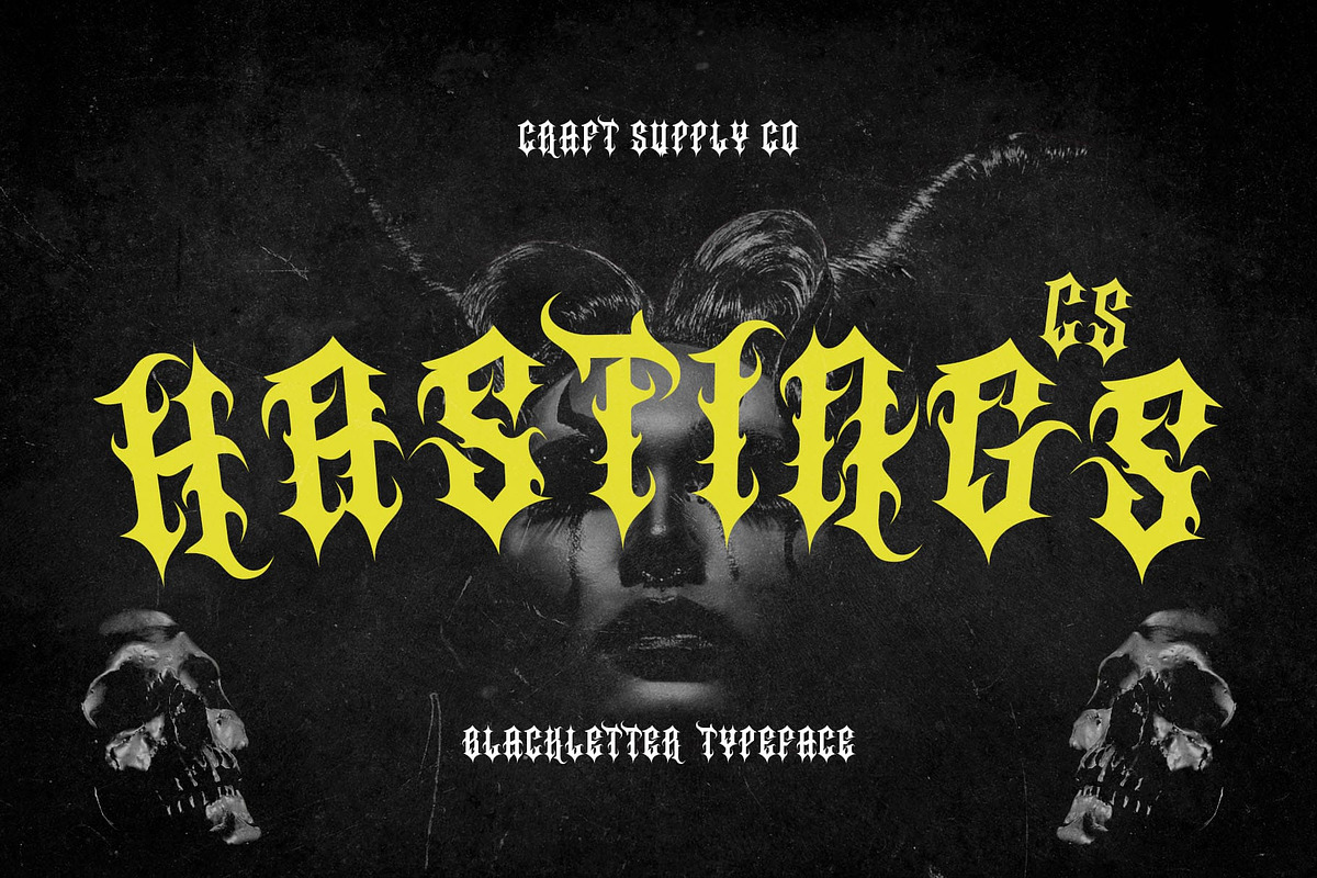 CS Hastings – Blackletter Font, a Blackletter Font by Craft Supply Co. (Photo 1 of 8)