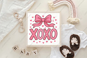 Xoxo Coquette Bow Valentine PNG, an Illustration by CraftArtStudio (Thumbnail 2 of 3)