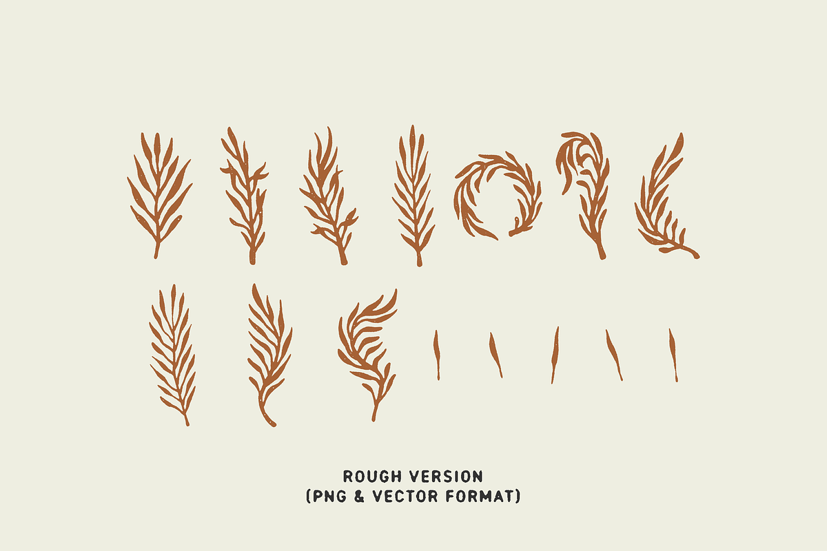 Organic Leaves Illustrations, a Texture Illustration by Clint English (Photo 4 of 5)