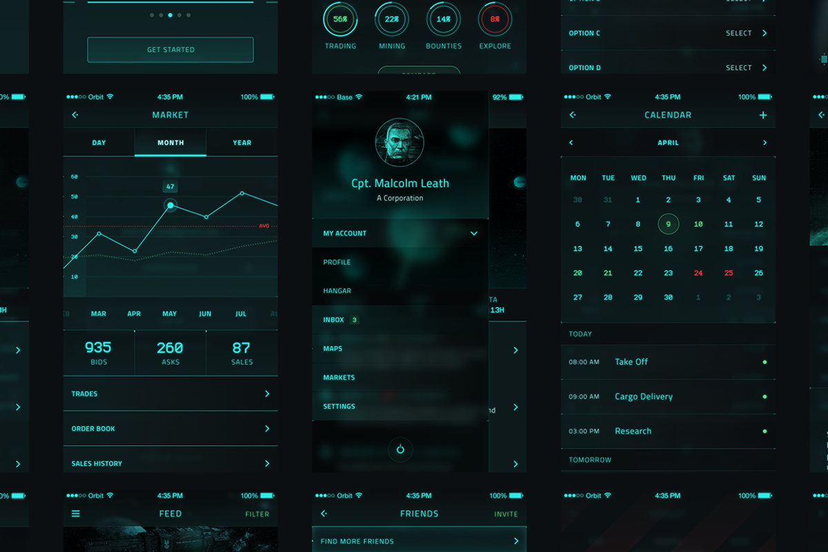 Orbit SciFi UI Kit, an UI Kit Template by Nice To Must Have (Photo 4 of 4)