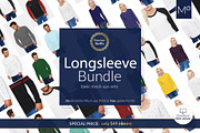 LONGSLEEVE BUNDLE 30xMock-ups + DEMO, a Books & Magazine Mockup by Apparel_Mockups (Thumbnail 7 of 32)
