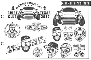 13 in 1 Set of Drift car sport 