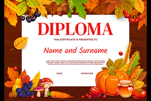 Kids diploma certificate