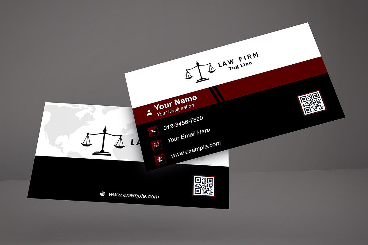 Minimalist Lawyer Card PSD preview 3