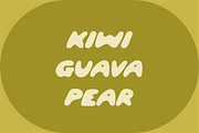 KIWI - JUICY DISPLAY, a Handwritten Font by By Meg Burk (Thumbnail 3 of 3)