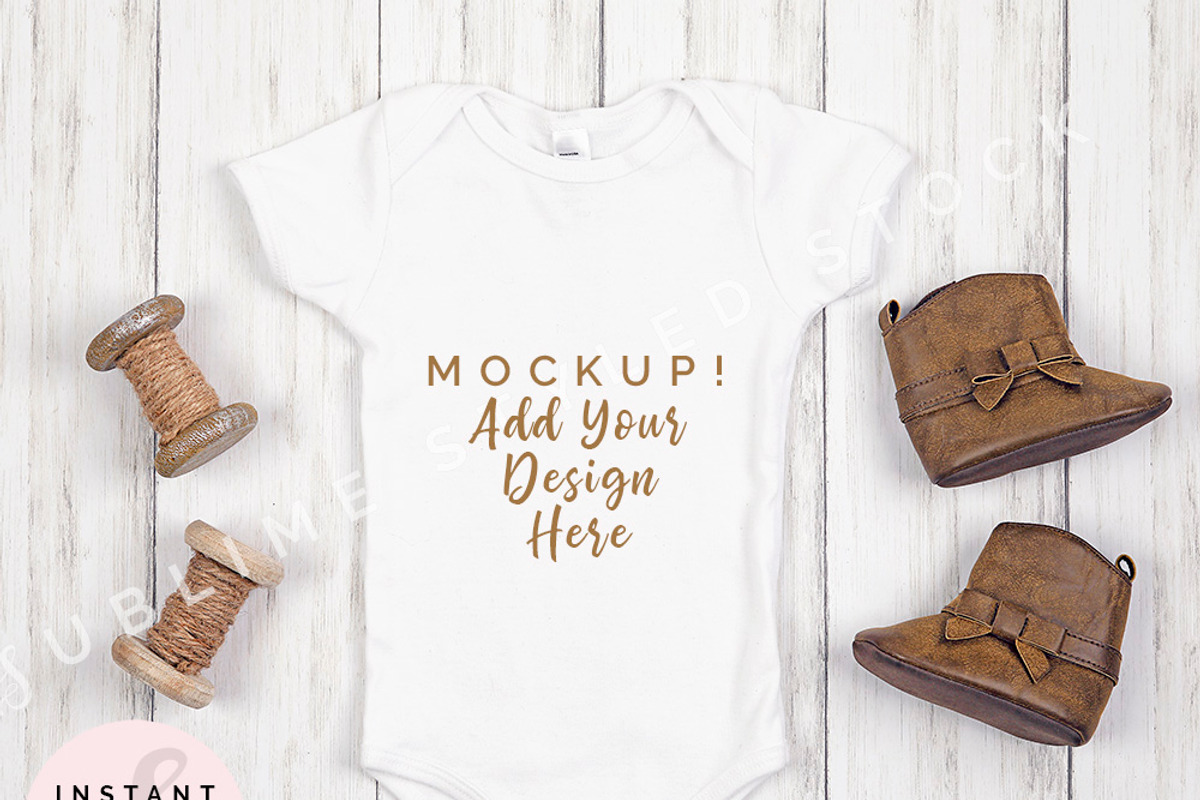 Onesie Mockup Bundle, Baby Bodysuit, an Apparel Mockup by SUBLIME Styled Stock (Photo 11 of 17)