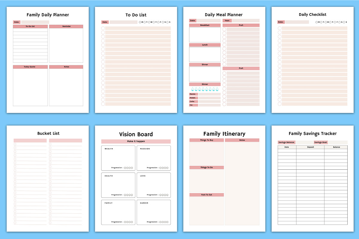 2025-26 Family Planner Canva, a Stationery Template by Designmela01 (Photo 4 of 6)