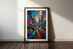 Abstract City Concept Wall Art, a Decorative Illustration by h.utomo